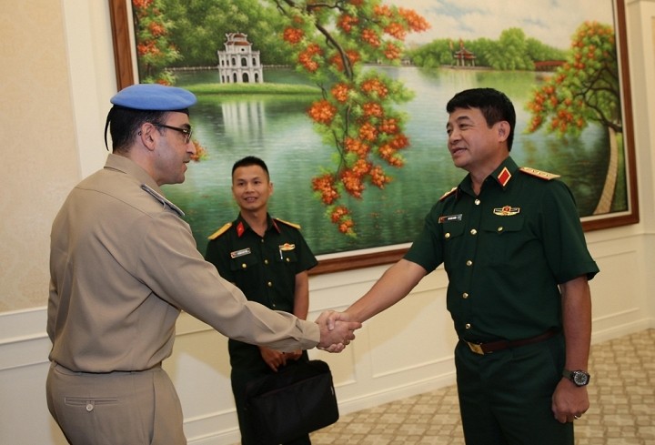 Thượng tướng Võ Văn Tuấn tiếp Đoàn huấn luyện lưu động Liên hợp quốc - ảnh 1